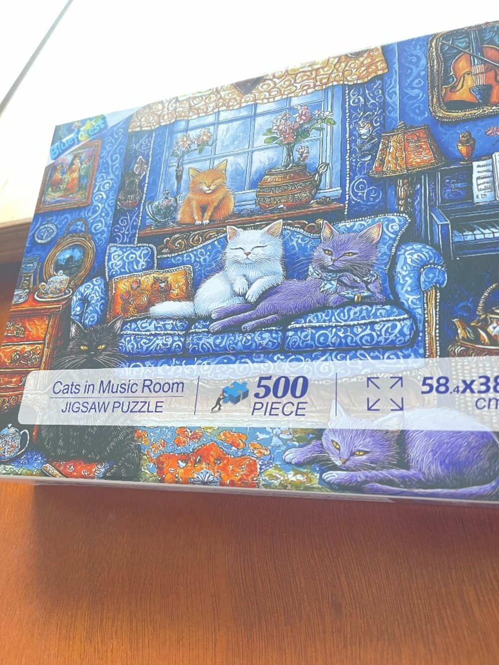 Blueforest 500 piece puzzle "Cats in Music Room"